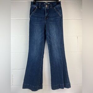 Rock & Roll Dark Wash Trouser Jeans, 26